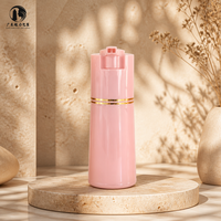 Flacon applicateur à pression rechargeable en PP rose macaron de 410 ml pour coloration capillaire et soins des cheveux en salon