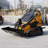 Mini-chargeuse sur chenilles puissante HT380T Euro 5 EPA avec pompe hydraulique, idéale pour les travaux agricoles et de terrassement