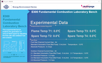 Système de banc de travail modulaire en métal pour l'analyse de la combustion, avec capacités d'analyse de la flamme, pour l'entraînement éducatif et les expériences en laboratoire des étudiants