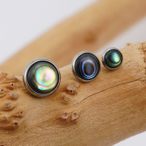 اليمين الكبرى 16G إطار وضع اللؤلؤ وقذيفة أذن البحر ASTM F136 التيتانيوم Labret أعلى الأذن Tragus اللولبية قمم Labret - Product Image 3