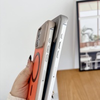 Coques de téléphone personnalisables en métal antichoc, couleur unie, design sportif mince, pour 12 PRO Max et S25/S24 Ultra
