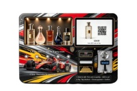 Distributeur automatique mural compact de parfum en spray, à monnayeur, avec plusieurs emplacements pour parfums, sans surveillance