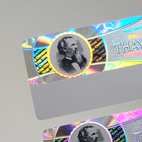 Autocollant adhésif PET holographique 3D pour téléphone portable, ordinateur, appareil photo, écouteurs et haut-parleurs - Personnalisable