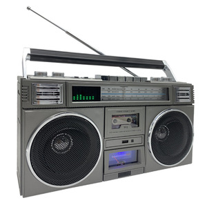 Lettore di Musicassette <span class=keywords><strong>Portatile</strong></span> Professionale da 30W <span class=keywords><strong>Radio</strong></span> Multibanda con Luce Ambientale a Ritmo Wireless <span class=keywords><strong>Radio</strong></span> <span class=keywords><strong>Vintage</strong></span> USB TF - Product Image 1