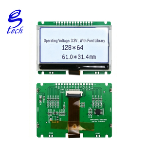 128*64 COG จอแสดงผล LCD อินเทอร์เฟซแบบอนุกรม SPI แบบขนาน ST7565R ไดร์เวอร์โมดูล LCD แรงดันไฟฟ้าในการทำงาน 3.3V - Product Image 5