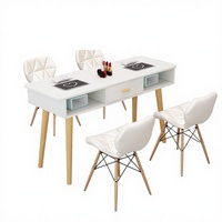 Comptoir de manucure rose YADA, magnifique table à ongles rose, mobilier de salon à vendre