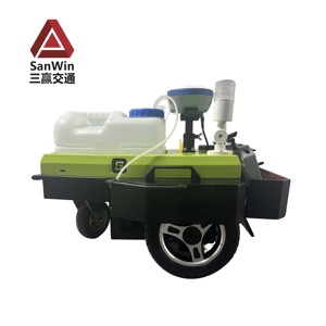 หุ่นยนต์ทำเครื่องหมายถนนแบบปรับเปลี่ยนได้สำหรับสภาพแวดล้อมต่างๆ สำหรับการทำเครื่องหมายเส้นโค้ง ตัวเลข และตัวอักษรบนถนน - Product Image 3