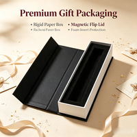 Boîte à bijoux et montres en carton personnalisée de luxe, étanche, avec fermeture magnétique, doublure en mousse, boîte rigide écologique, gaufrage en feuille d'or