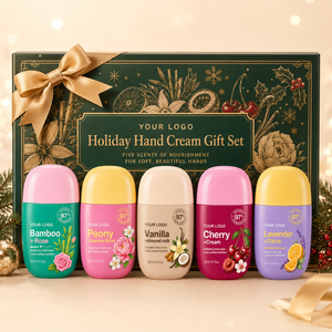 Set de Regalo de Cuidado de la Piel para Festivales, Fiestas, Regalos Empresariales, Regalos Familiares, Personalizable, 5 Cremas de Manos con Aroma Botánico - Product Image 1