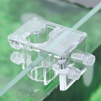 Clip de fixation en acrylique pour aquarium - Support de tube d'eau sans perçage pour l'alimentation et les conduites d'air des aquariums