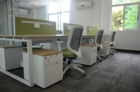 Escritorio de Oficina Moderno para 4 Personas, Tablero de Melamina Nivel E0, Proveedor Chino 2026