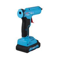 Pistolet à colle chaude sans fil FIXTEC 20V Li-ion, bâtons de colle 11mm, chauffe rapide en 150s, 170°C, lumière de travail LED, arrêt automatique, pour artisanat et réparation