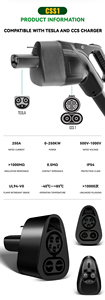Convertisseur de puissance de charge rapide pour véhicule électrique personnalisé 250A Adaptateur de chargeur de véhicule électrique avec prise d'entrée CCS1 Prise de sortie NACS État neuf - Product Image 2