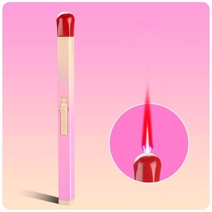 2025 sáng tạo ngọn đuốc gió nhẹ hơn ngọn lửa màu Đỏ que diêm hình dạng bơm lại nhẹ hơn - Product Image 6