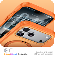 Funda para iPhone 17 Pro Max con Anillo Magnético Invisible y Protección de Grado Militar para iPhone 17e Air 16 Plus 15