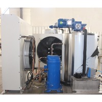 Machine à glace de 1 tonne pour les entreprises/l'industrie, machine à glace en flocons pour eau douce/eau salée |   Refroidissement par air, contrôle facile