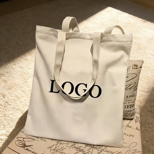 <b>Hot</b> Selling Custom Printed Logo Cotton Tote Bag Recycle Canvas Storage Bags with Long Rope Handle Wholesale Shopping Bag - Product Image 2