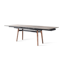 Table à manger rectangulaire extensible en pierre frittée au design moderne et contemporain, prix de gros, mobilier de salle à manger