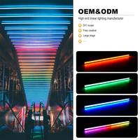 Barres LED rigides programmables à profilés aluminium sur mesure, DMX/SPI, pour éclairage de scène DJ, piste de danse et décoration de fête