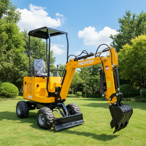 Productos Más Vendidos, Mini Excavadora de 1 Tonelada con Ruedas, Flexible, Apta para Carreteras, Pequeña Excavadora para Jardín y Granja - Product Image 6