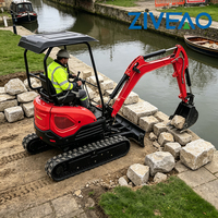 Produsen ZIVEAO dari Tiongkok, Harga Murah, Excavator Mini Crawler Standar Bersertifikasi EPA dengan Kabin Opsional