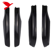 Protection de capuchon d'extrémité de rail de toit de SUV noir pour Toyota Land Cruiser Prado LC150 2010-2023