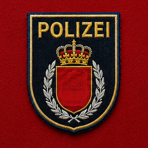 Badges brodés à la machine allemande, style tissé personnalisé, broderie avec fil de qualité supérieure, production en gros, fournisseur OEM ODM, qualité export - Product Image 1