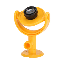 Prisme miniature en plastique MP105, diamètre 25,4 mm, inclinable, pour niveau de précision, réflecteur de prisme pour station totale avec adaptateur