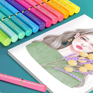 Crayons de couleur huileux <span class=keywords><strong>Brutfuner</strong></span> 12/24 couleurs, crayons de couleur bois pour croquis, fournitures de dessin - Product Image 3