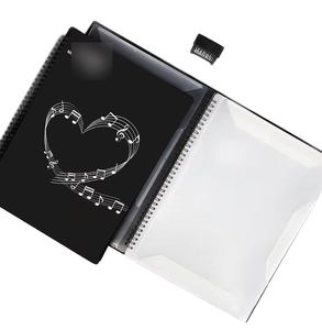 20-Sleeve 40-Page A4 Kích thước có thể ghi âm nhạc điểm thư mục PP tờ âm nhạc chất kết dính cho diễu hành ban nhạc Piano cho hợp xướng thực hành - Product Image 1
