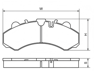 Plaquettes de frein pour camion Bullhorse Brand Wva 29315 29345 pour MB Econic 1 Actros 1540889 1542321 - Product Image 2