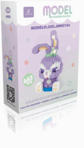 Mini Bloques Armables Rascal Rabbit 452 Pieces Cartoon Shape Cute Plastic Promotional Toys - Product Image 2