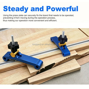 Morsetto di posizionamento rapido per banco da lavoro, blocco di fissaggio scorrevole per binario a T e binario per troncatrice, per lavorazione del <span class=keywords><strong>legno</strong></span> - Product Image 6