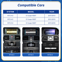 Écran tactile HD sans fil CarPlay Android Auto Linux 10,25/12,3 pouces pour tableau de bord Mercedes Benz Classe E Coupé W207 2009-2016 NTG 4.0/4.5/5.0