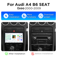 Radio Junsun con Carplay y Android Auto para Audi A4 B6 SEAT Exeo 2000-2009, Reproductor de DVD para Auto, Unidad Principal Multimedia con GPS