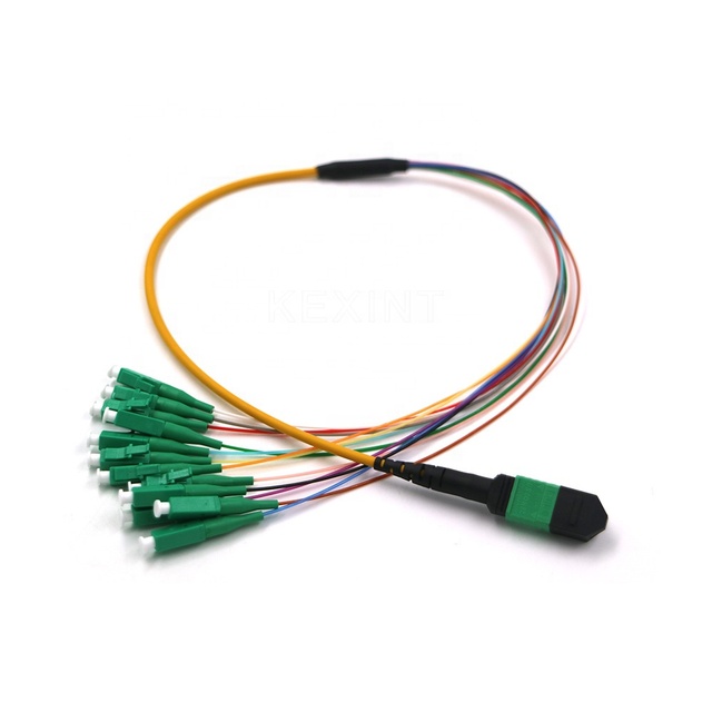 KEXINT FTTH Trunk Cable LSZH G657A OM3 OM4 MPO MTP-LC 12 24 Core Fiber Optic Patch Cord