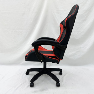 Chaise de jeu ergonomique pivotante en cuir PU coloré personnalisable pour le bureau et le gaming, avec fonction massage et bascule - Product Image 4