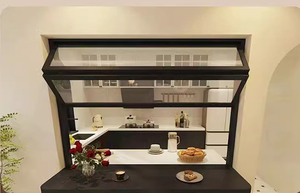 סגנון מודרני מסגרת חלון סגסוגת אלומיניום מתקפל חלונות מסחרי קיפול חלונות בסגנון ספרותי - Product Image 3