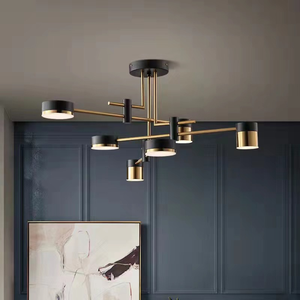 Nordic Decoration LED Black and Gold Modern Chandelier Pendant <b>Lights</b> for Living <b>Dining</b> Room Dec - Product Image 2