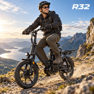 Bicicleta Eléctrica de Reparto con Logotipo Personalizado, 48V 32Ah 750W, Freno Hidráulico de 180mm, Alarma Antirrobo, Doble Suspensión, Bicicleta de Carga R32 - Product Image 1