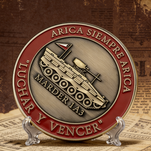 Moneda Conmemorativa de Aleación de Zinc Premium, Diseño en Relieve, Borde de Esmalte Rojo, Suministro de Fábrica, Entrega Rápida - Product Image 2