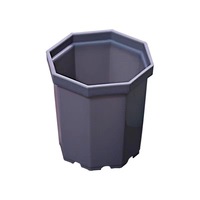 Vente en gros de petits pots à fleurs de 5 cm, pots à graines en plastique multi-spécifications, pots noirs pour plantes succulentes vertes