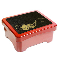 Großhandel Traditionelle Japanische Plastik-Bento-Box Isolierte Rechteckige Unagi-Aal-Sushi-Box mit Bedrucktem Design in Lackware-Optik