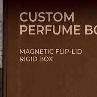 Scatola Regalo Premium Personalizzata per Colonia Marrone e Scatola Magnetica per Presentazione Profumo con Scatola in Carta Profumata per Confezione Profumo