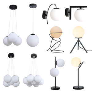 Suspension SkyCam en verre nordique de petite taille, luminaire design E27 <span class=keywords><strong>avec</strong></span> câble de suspension - Product Image 6