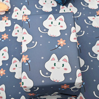 Kertas Kado Kartun Lucu, Kertas Dekorasi Cetak Flamingo Kucing Cinta untuk Kemasan Hadiah Kotak Hadiah Ulang Tahun Liburan Grosir