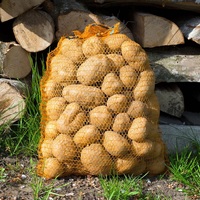 Sac en filet PE Raschel 50*80cm 25kg 30kg pour l'emballage des légumes, pommes de terre et oignons