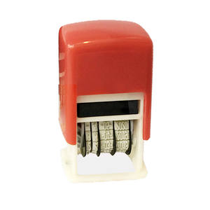 Tampon à date auto-encreur de 4mm | Tampon en caoutchouc Flip-<span class=keywords><strong>Action</strong></span> avec encre rouge/bleue/noire | Factory Direct - Product Image 4