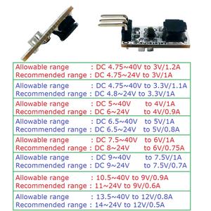 mini DC-DC Converter Buck Voltage Regulator IN DC 5-40V OUT 3V 3.3V 4V 5V 6V 7.5V 9V <strong>12V</strong> replace AMS1117 <strong>7805</strong> lm2596 DD4012SA - Product Image 4