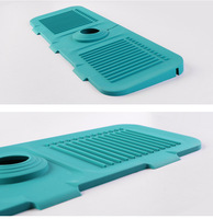 Offre Spéciale cuisine salle de bain robinet attrape-eau tapis absorbant tampon de vidange tapis de robinet en Silicone savon porte-éponge tampon d'évier en Silicone